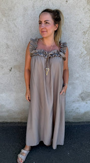 Joline - Klänning - Taupe