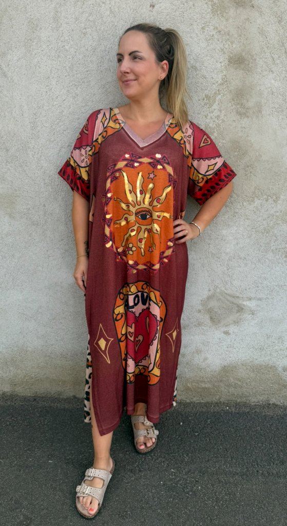 Valentina  - Klänning -Love/Tiger -  Nyhet