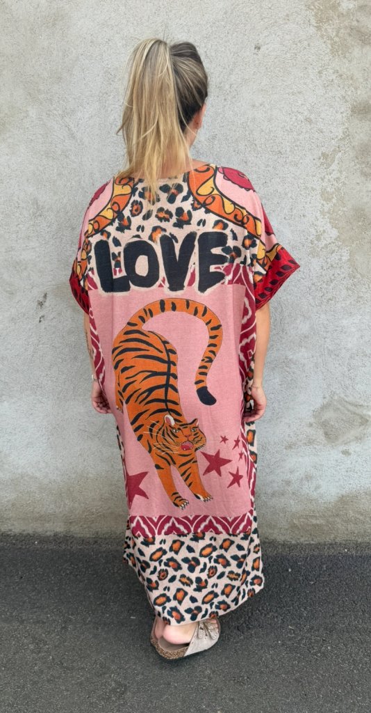 Valentina  - Klänning -Love/Tiger -  Nyhet