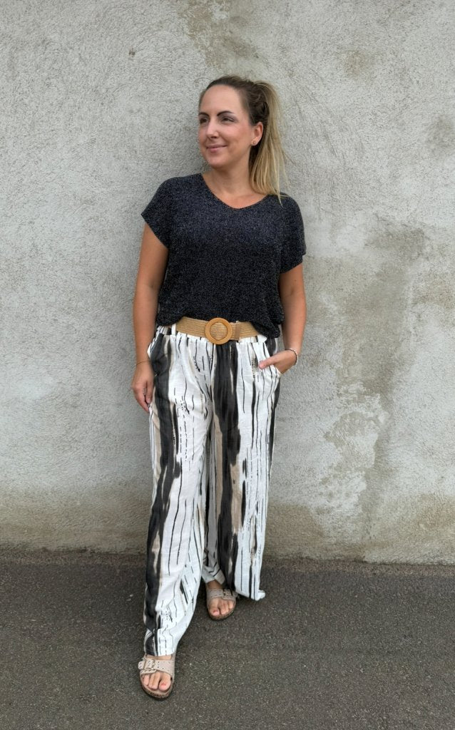 Reza  - Byxor - Batik - Svart -  Nyhet