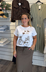 Linda - Tshirt - Cykel Choco