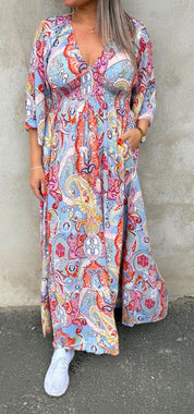 Isabella Klänning  Paisley Denim