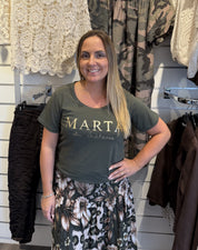 Jeanette - Tshirt - Marta - Khaki
