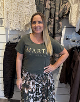 Jeanette - Tshirt - Marta - Khaki