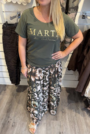 Jeanette - Tshirt - Marta - Khaki