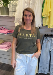 Jeanette - Tshirt - Marta - Khaki- Nyhet