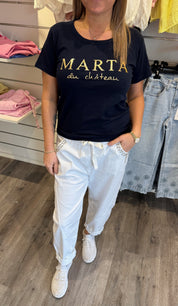 Jeanette - Tshirt - Marta - Marinblå - Nyhet
