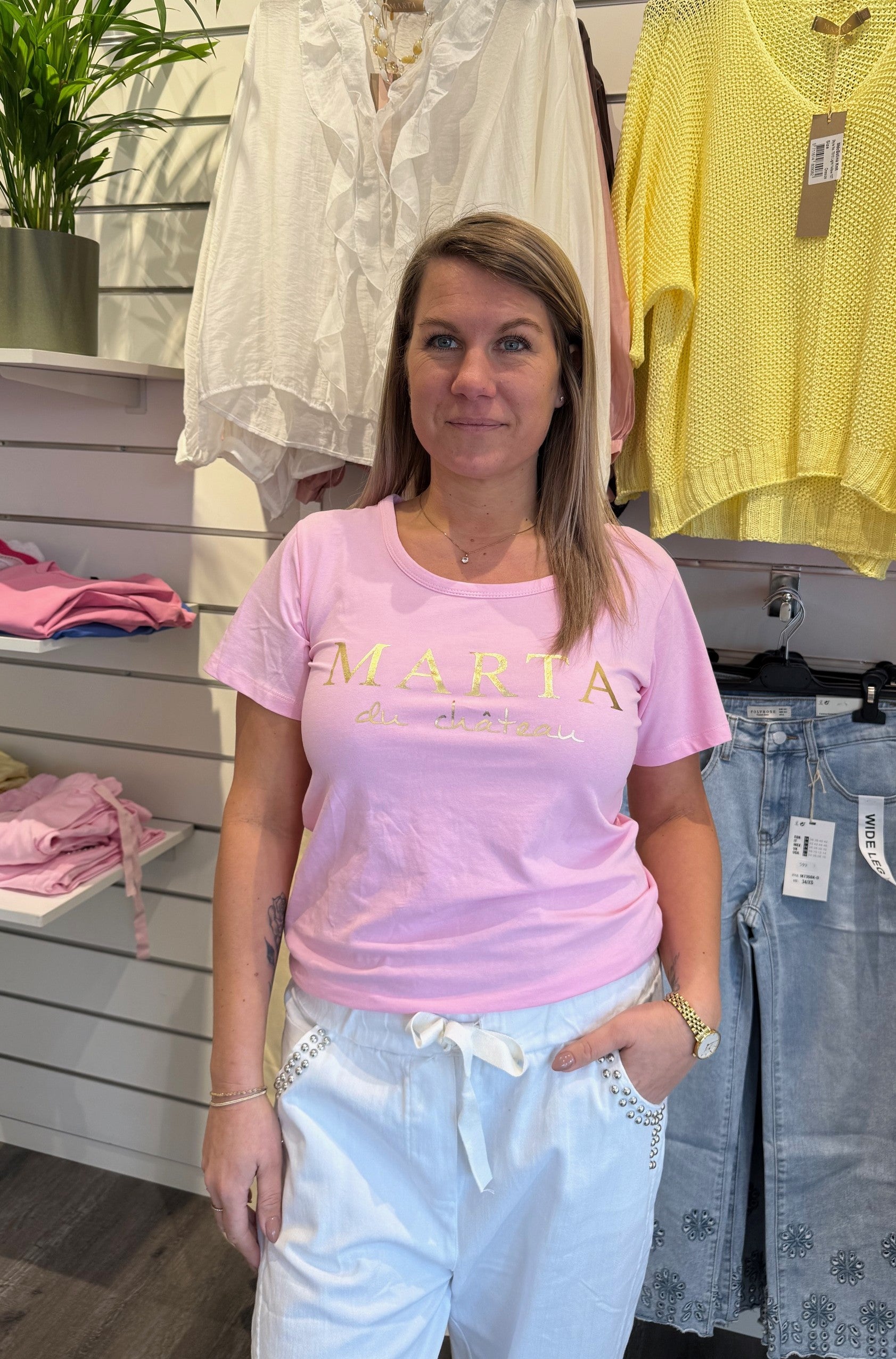 Jeanette - Tshirt - Marta - Rosa- Nyhet
