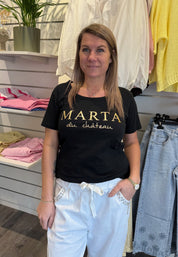 Jeanette - Tshirt - Marta - Svart- Nyhet