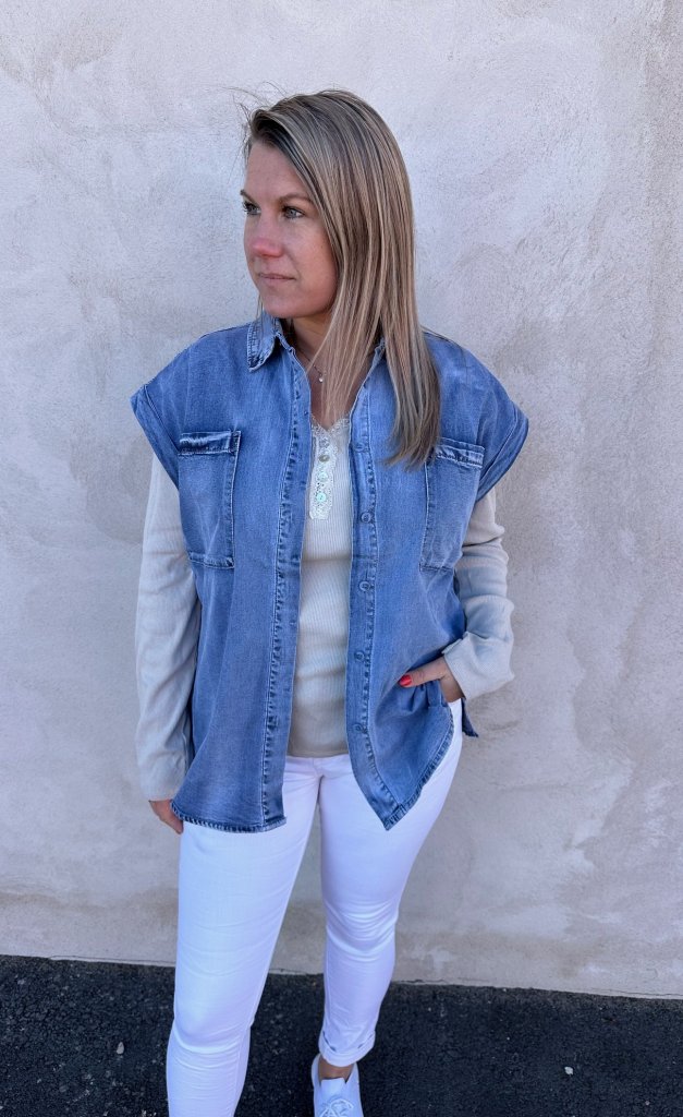 Lollo- Jeansskjorta - Denim- Nyhet