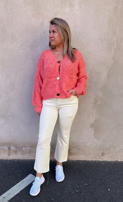 Jenna - Jeans - Flare - Beige- Nyhet