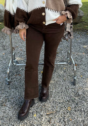 Jenna - Jeans - Flare - Brown