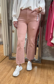 Jenna - Jeans - Flare - Rosa - Nyhet