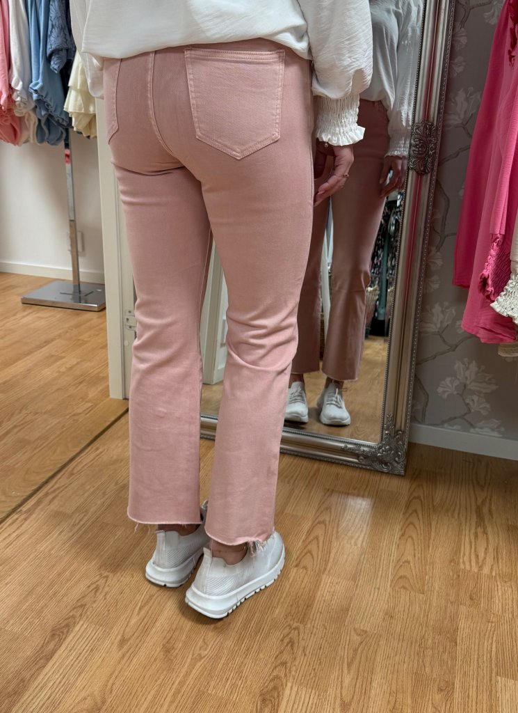 Jenna - Jeans - Flare - Rosa - Nyhet