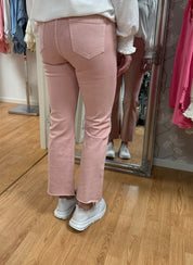 Jenna - Jeans - Flare - Rosa - Nyhet