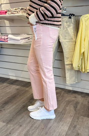 Jenna - Jeans - Flare - Ljusrosa
