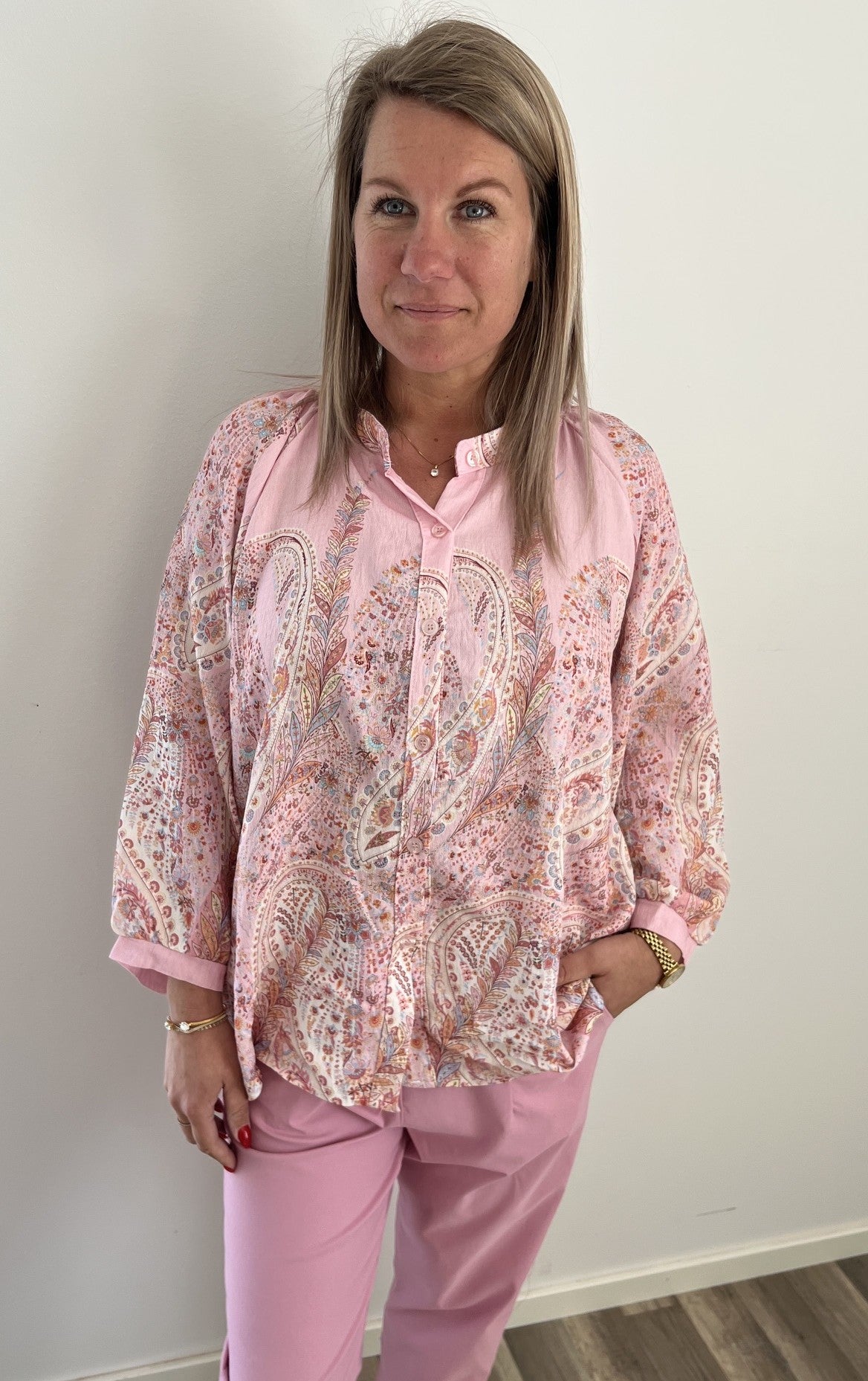 Jordan blus Paisley Rosa