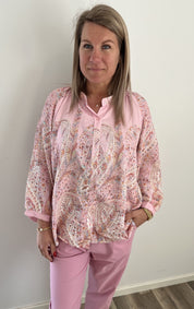 Jordan blus Paisley Rosa