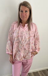 Jordan blus Paisley Rosa