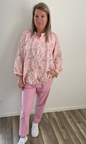 Jordan blus Paisley Rosa