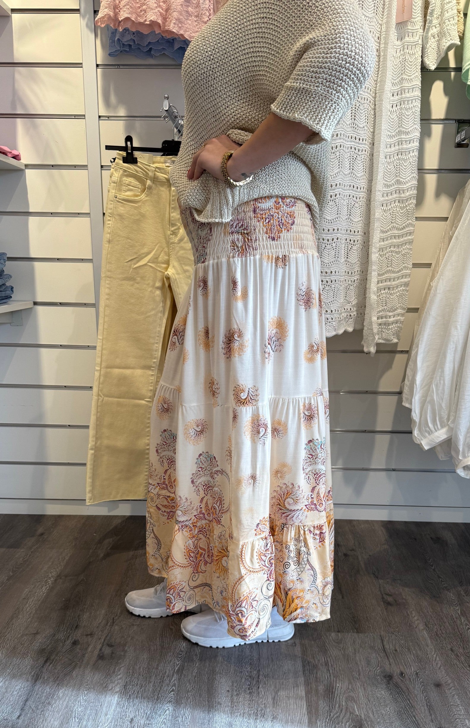 Josefina - Kjol - Mönster - Beige