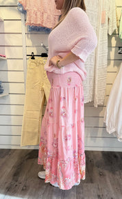 Josefina - Kjol - Mönster - Rosa