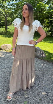 Josie - Topp - Cream - Nyhet