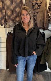 Kamelia Jacka moccaimmitation Svart