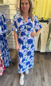 Kate Klänning Flower Blå