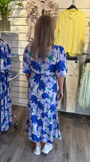 Kate Klänning Flower Blå
