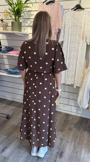 Kate - Klänning - Prickig - Choco- Nyhet