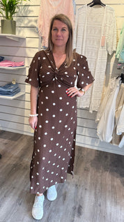 Kate - Klänning - Prickig - Choco- Nyhet