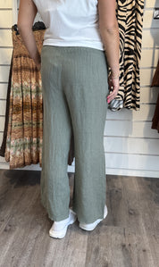 Katja Linnebyxa Khaki