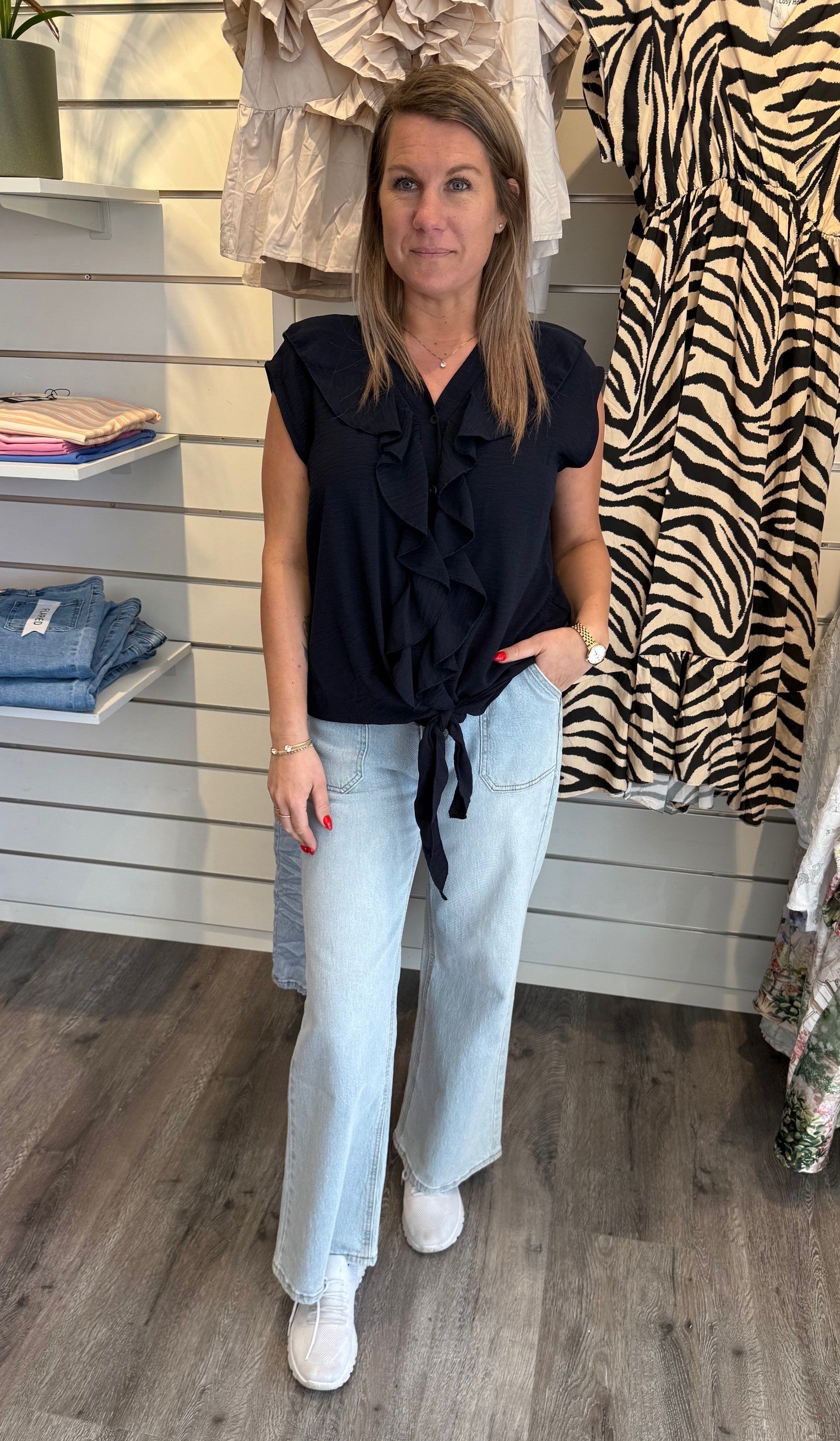 Kelly Topp med knyt Navy