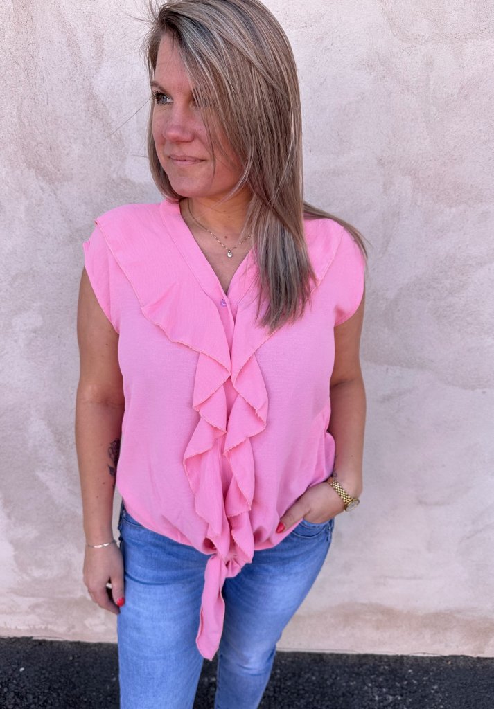 Kelly - Topp med knyt - Rosa- Nyhet