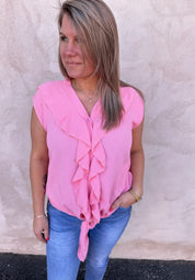 Kelly - Topp med knyt - Rosa- Nyhet