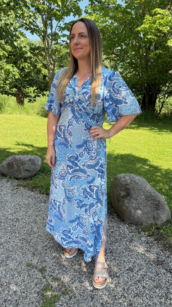 Kate - Klänning - Paisley - Blå