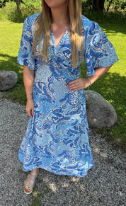 Kate - Klänning - Paisley - Blå
