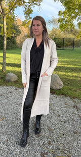 Tilda- Långkofta - Beige- Nyhet