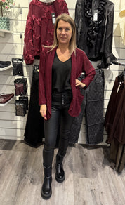 Simone Kavaj Strass Bordo