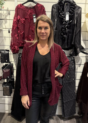Simone Kavaj Strass Bordo