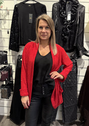 Simone Kavaj Strass Röd