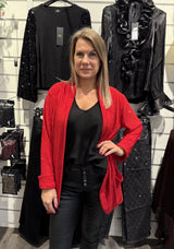 Simone Kavaj Strass Röd