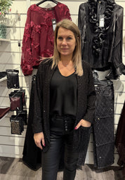 Simone Kavaj Strass Svart