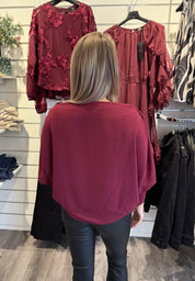 Kylie blus bordo