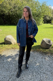 Laura- Jeansjacka - Denim - Nitar - Nyhet