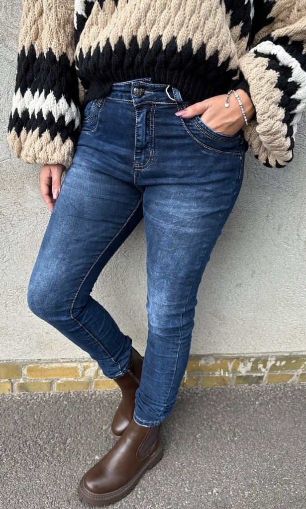 Leoni - Jeans JW2505 - Mörk Denim