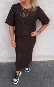 ElSIA -Kjol - Chocolate  - Nyhet