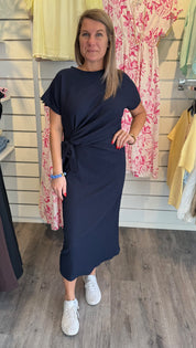 Lilja Klänning Knyt Navy