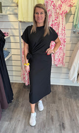 Lilja Klänning Knyt Svart